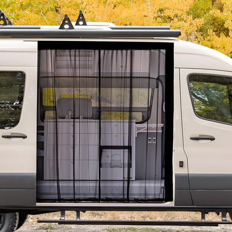 180 moustiquaire universelle pour porte coulissante camping car magnétique caravaning 150cm (1/5)