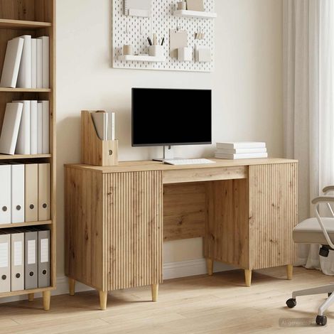 vidaXL Scrivania Rovere Artigianale Legno ingegnerizzato (1/5)