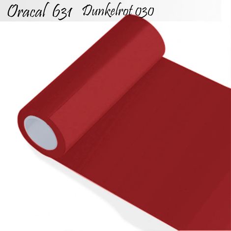 Oracal 631 - Orafol mat - film pour traceur - pour meubles de cuisine et décoration, rouleau de 5 m (mètre linéaire) - hauteur de film de 100 cm - rouge foncé 30 + kit papillon W400 offert par Indigos (1/4)