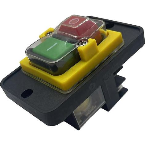 Interrupteur magnétique intégré KJD12-14, 6 broches, 230 V, à bouton-poussoir d'arrêt (1/5)