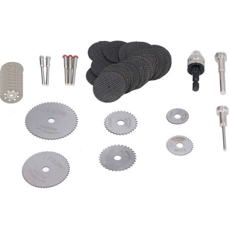 Lot de 60 lames de scie circulaire pour découpe bois, plastique, verre - kit meuleuse et accessoires (1/5)