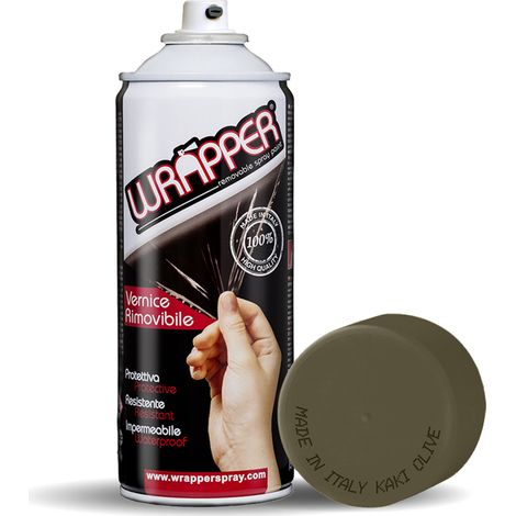 Wrapper, pellicola spray rimovibile, 400 ml - Kaki olive