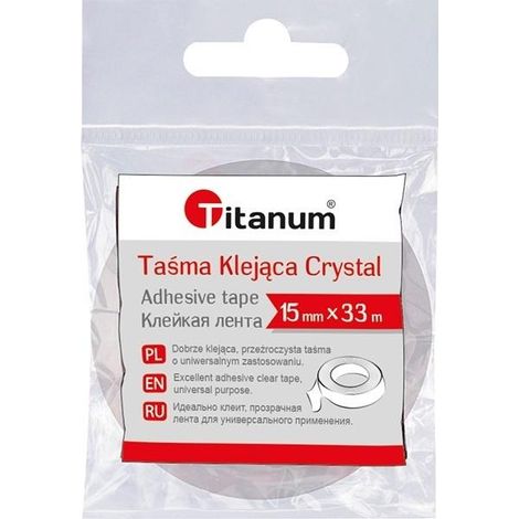 Nastro adesivo cristallino 15 mm x 33 m