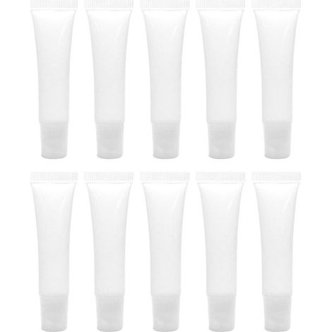 Contenants réutilisables, contenants vides en plastique de grande capacité pour gloss à lèvres, idéaux pour les voyages. (1/5)