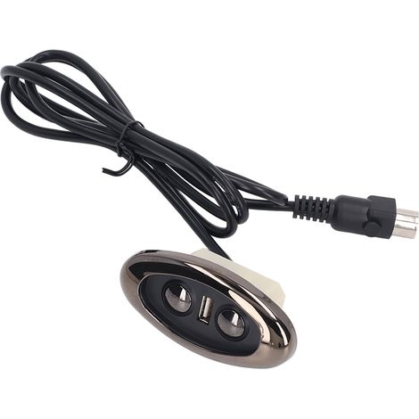 Télécommande pour fauteuil releveur électrique avec rétroéclairage LED, port de chargement USB unique et interrupteur à 5 broches pour fauteuil releveur. (1/5)