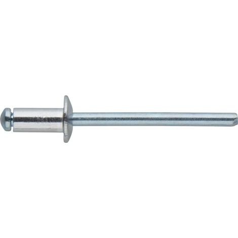 Fortis Blindniete STANDARD - Aluminium / Stahl - Flachrundkopf - 4,8 x 10, Klemmbereich 3,1-4,7 mm (1/3)