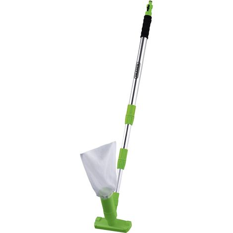 Kit d'aspirateur pour Bassin et Piscine Sac de Filtre à Eau Sale Épuisette Nettoyeur de Jacuzzi Poignée télescopique de 76 cm à 1,7 m Adaptateur de Tuyau avec Valve 10000 (1/5)