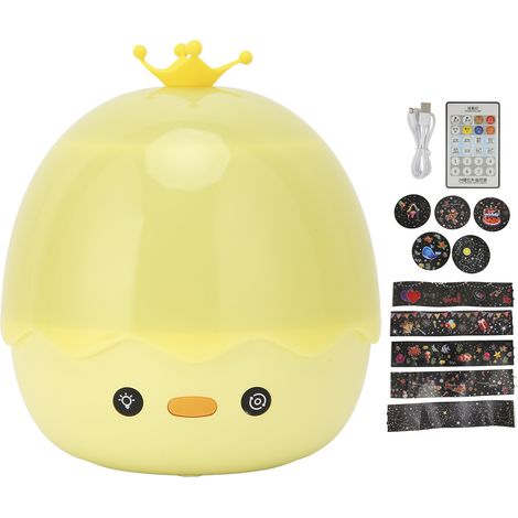 Canard projecteur d'ambiance coloré, veilleuse romantique pour enfants, stimule l'imagination, sommeil paisible, décoration lumineuse mignonne. (1/5)
