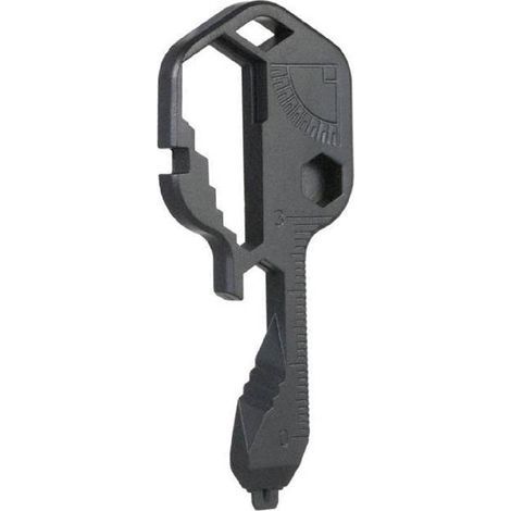 Outil Clé Multifonction 24 en 2 Extérieur Portable Mini Ouvre-Bouteille en Acier Inoxydable Pour Ligne de Coupe, Ouvre-Boîte, etc. (noir)-Muntra (1/5)