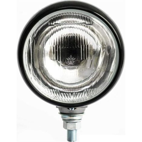 Phare halogène universel, rond, boîtier noir, Ø 12 cm