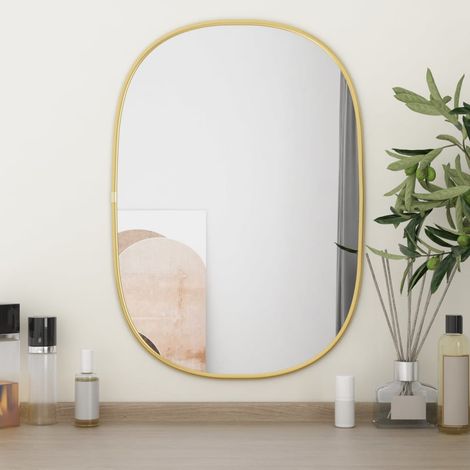 Miroir mural，Miroir déco Doré 50x35 cm CFW47251 (1/5)