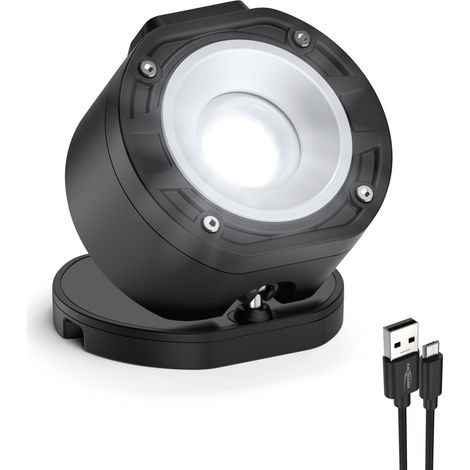 ANSMANN Arbeitsstrahler FL1100R 10W COB-LED, wiederaufladbar, 360° Kugelgelenk