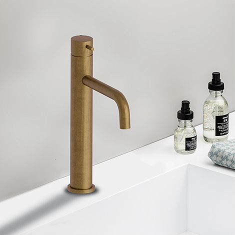Mitigeur Lavabo Mi-Haut Triverde Vieux Bronze - CRISTINA ONDYNA TV22792 (1/2)