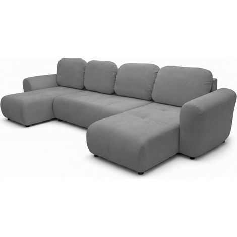 Selsey OLIDO – Wohnlandschaft in U-Form mit Schlaffunktion, Grau (1/5)