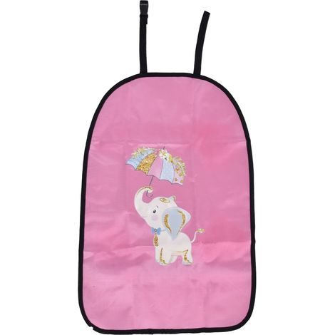 Protecteur de Siège Auto Anti‑Coup avec Motif Éléphant, Housse de Protection pour Dos de Siège et Tapis Anti‑Salissures (1/5)