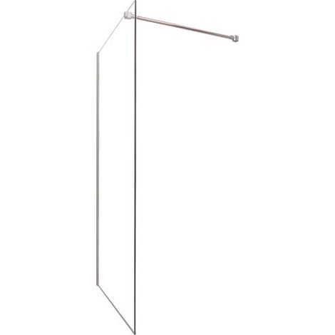 ONDEE ZEN - Paroi de douche ITALIENNE - Verre trempé 8mm - Transparent - 100x200cm (1/5)