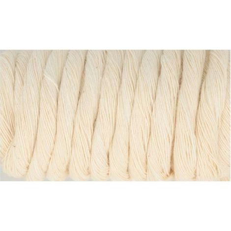 Corde en coton écru 4 mm / 35 m (1/2)