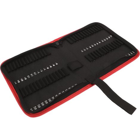 Pochette à Outils en Tissu Oxford Poignée, Paquet de Rangement pour 55 Embouts de Foret, Grosse Capacité et Facile à Transporter pour Bricolage et DIY (1/5)
