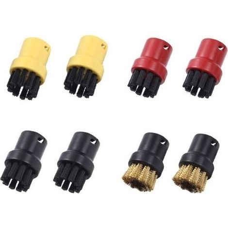 Rondes en Nylon et Laiton pour Nettoyeur Vapeur Brosse à Vapeur Domestique Laiton Pièces de Vadrouille Accessoires de Vadrouille pour Nettoyeur Vapeur , 8Pcs