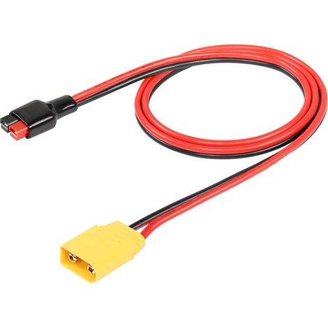 Câble d'extension mâle XT90 12 AWG vers connecteur de panneau solaire 30 A pour vélo électrique, panneau solaire vers générateur portable (XT90-M) (1/5)