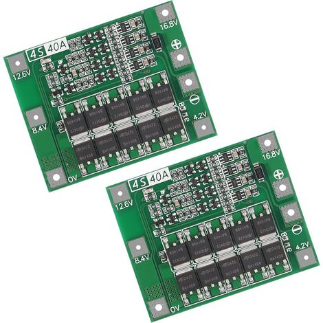 2 pièces 4S 40A Li-ION Lithium Batterie 18650 Chargeur PCB BMS Carte de Protection avec Balance pour Moteur de Perceuse 14.8V 16.8V Lipo Cell Module (1/5)