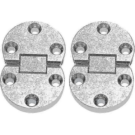 Lot de 2 charnières pour plateau rabattable (type table de machine à coudre) – Charnière encastrable autobloquante pour plateau pliant (1/5)