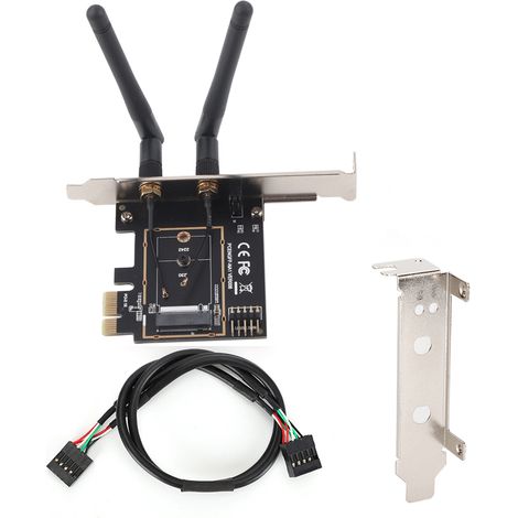 Carte d'Extension WiFi PCI-E vers M.2 NGFF avec Support Clé A/E (1/5)