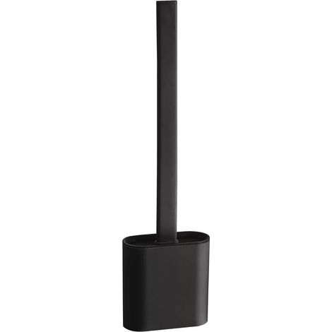 Porte-brosse de toilette en silicone, noir mat (1/3)