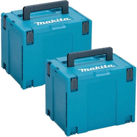 2x Makita MAKPAC Stacking Connector Tool Case Systainer TYPE 4 396 X 296 X 315 (1/4)