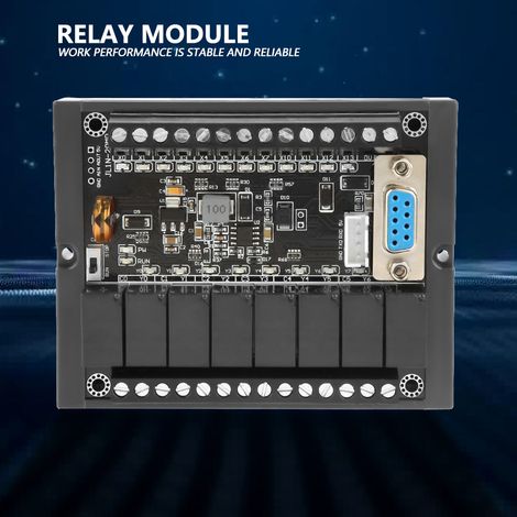 Industrielle SPS-Steuerplatine FX1N-20MR Programmierbares Relaisverzögerungsmodul mit Gehäuse (1/5)