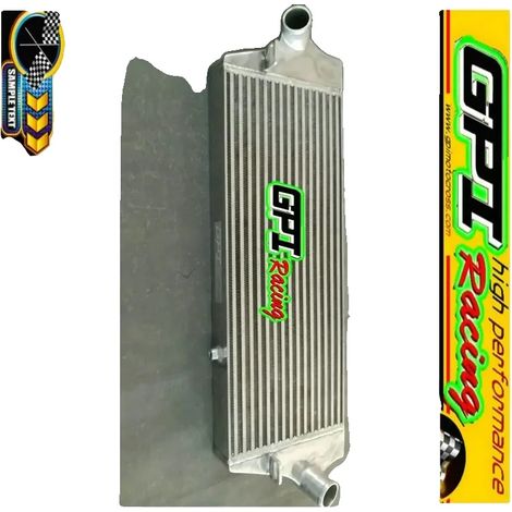 Intercooler, aluminio de alta calidad, 600 mm x 300 mm x 75 mm, compatibilidad: Ford Focus ST225 Mk2, eficiencia de refrigeración mejorada, cumple con la norma ISO 9001. (1/5)