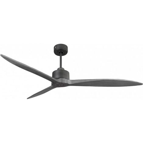 Modulo Latino III - Super destratificateur et ventilateur DC 166 cm noir  pales bois gris idéal 30 à 60 m²