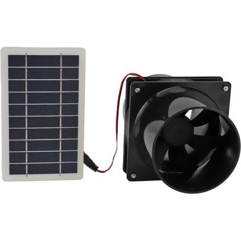 10W 12V Solar-Abluftventilator, für Rundrohre, ABS-Platten, Lüftungssets, Tierhäuser, Hühnerställe, Wohnmobile, Gewächshäuser (1/5)