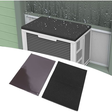 Absorbant de Drip Anti-Bruit pour Climatiseurs Fenêtre avec Coussin Magnétique - Paquet de 2 en Noir (61x43.2cm) (1/5)
