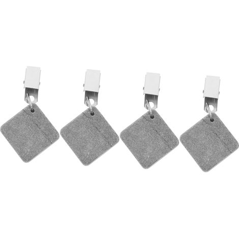 4 poids nappe clip métallique – anti-vent – extérieur/camping/pique-nique – design simple – réutilisable/facile (1/5)