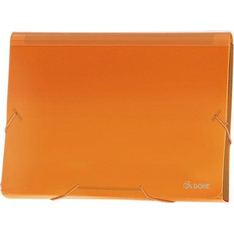 DOHE Clasificador acordeon PP A4 traslucido naranja
