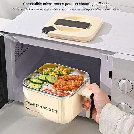 Bol À Nouilles - Casserole En Acier Inoxydable Avec Poignée (1/4)