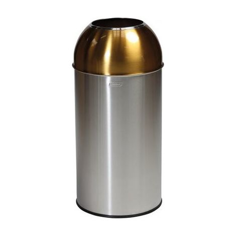 Probbax, Collecteur de déchets en inox, capacité 40 l, l x h x (1/3)