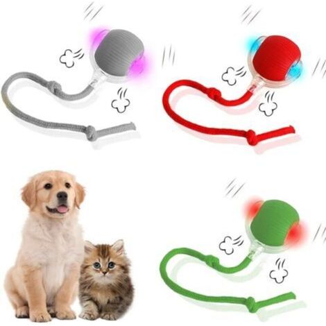 Balle Interactive Chat, Jouet à rouler pour chien,Jouet Interactif pour Chat,Pet Smart Rolling Ball, Balle de Jouets interactifs pour Chats d'intérieur,Balle Roulante Automatique pour Chats Et Chiens (1/5)