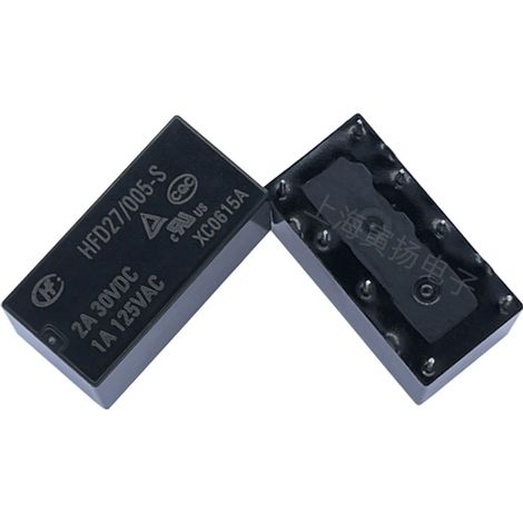 Hongfa HFD27/005-S-5VDC High Sensitivity 0.2W Relay - Original JRC-27F/005-S