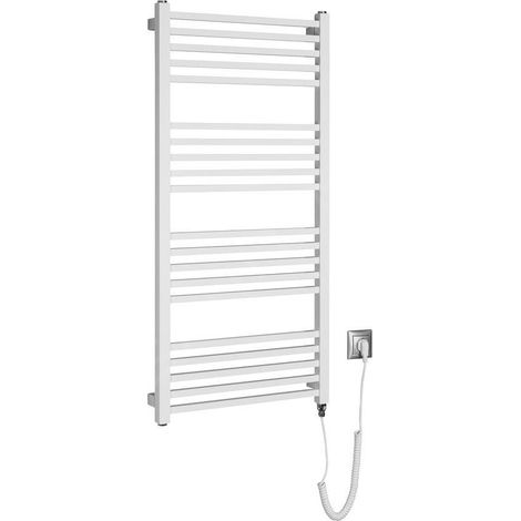Sapho Metro-E - Sèche-serviettes 50x106 cm, 400 W, blanc ME410 (1/3)