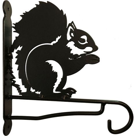Squirrel Feature Bracket - Steel - W30.5 x H33 cm - Black