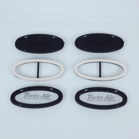 Prise d air grille ovale pour boite à air Twin Air pour moto