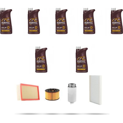 Kit tagliando 4 FILTRI e 7L OLIO compatibile con Ford Transit 2000 2.4 TDCi 101kw dal 2004 (1/5)