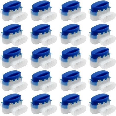 20 Pièces connecteurs de câble - 314 connecteurs de câble remplis de gel résines terminaux - Connecteur Étanche raccords de câbles pour jardin extérieur robot voiture Tondeuse