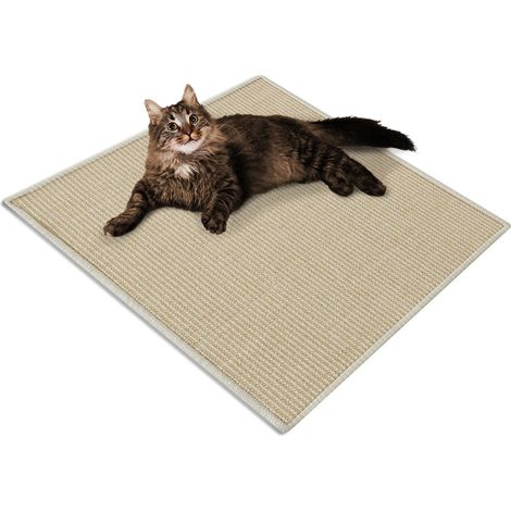 Tapis à griffer pour Chat Sisal Ivoire 100 x 100 cm