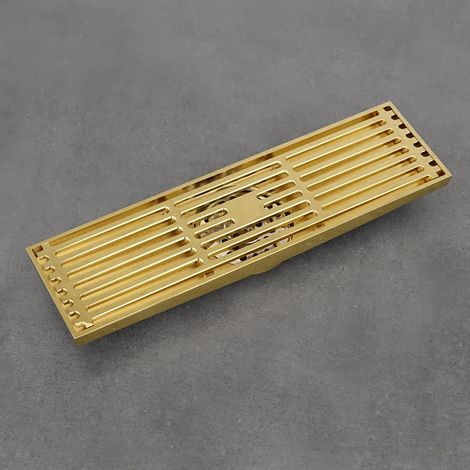 Griglia di scarico 82x300 mm oro antico ALSTON