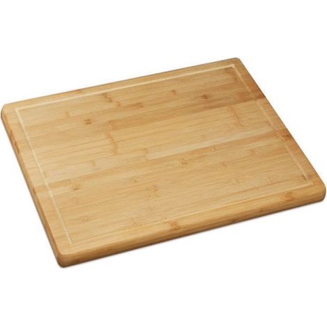 Planche A Decouper - Bambou - Rigole A Jus - Pour Cuisine Et Gaziniere - 2x56 5x50 Cm - 1 Piece (1/5)