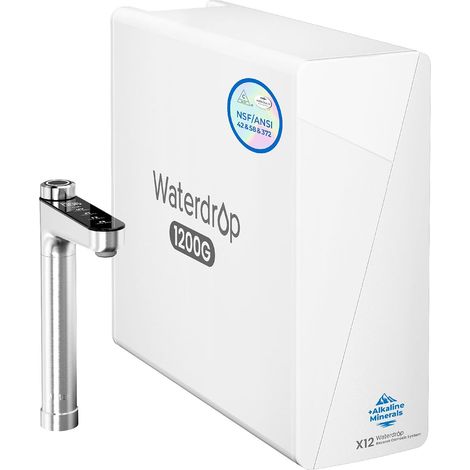 Waterdrop X12 Système d'Osmose Inverse Alcalin avec Minéraux pH+, 1200 GPD (1/5)