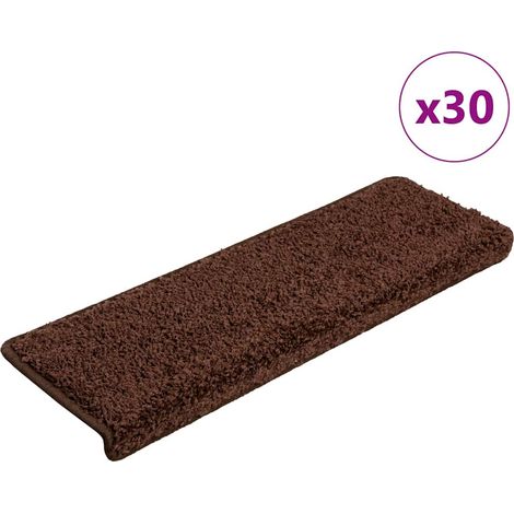 Stufenmatten 30 Stk. 65x21x4 cm Braun Rechteckiger Rand